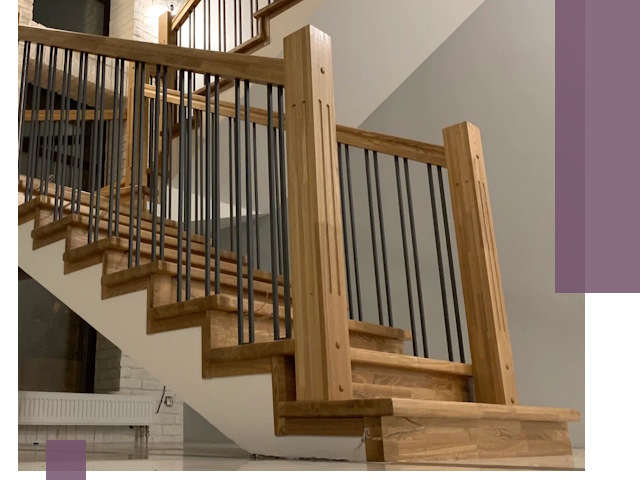 Реставрация деревянных и металлических лестниц в Южноуральске