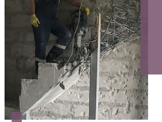 Демонтаж металлических и бетонных лестниц в Южноуральске