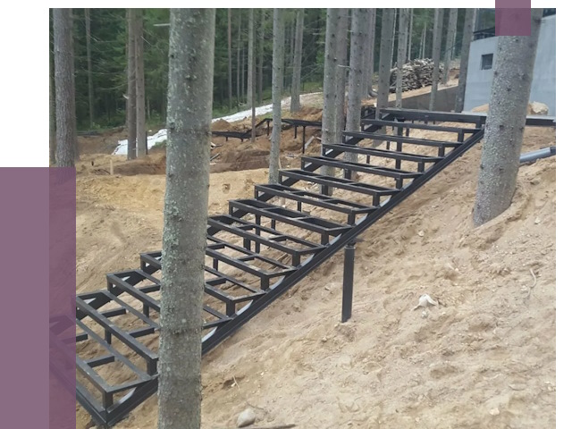 Монтаж металлических лестниц в Южноуральске от 14490 руб. 