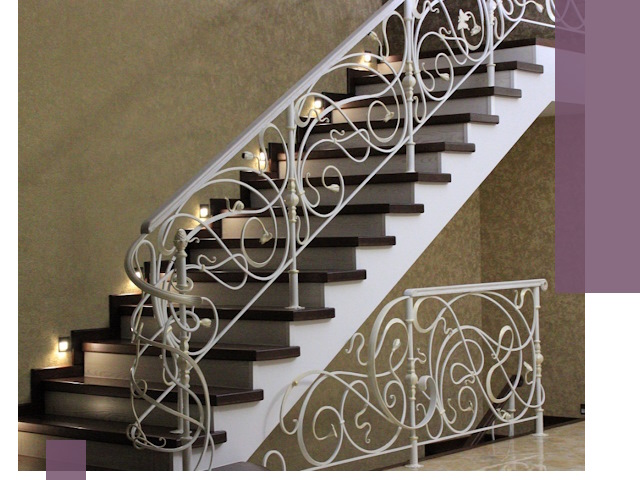 Кованые лестницы под ключ в Южноуральске — изготовление и монтаж