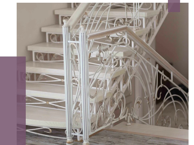 Изготовление кованых лестниц на заказ в Южноуральске от 92956 руб. | ПРОЛЁТ-Жрк