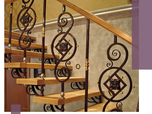 Изготовление кованых лестниц под ключ в Южноуральске