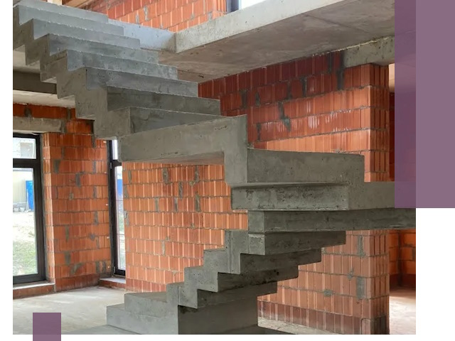 Изготовление бетонных лестниц под ключ в Южноуральске