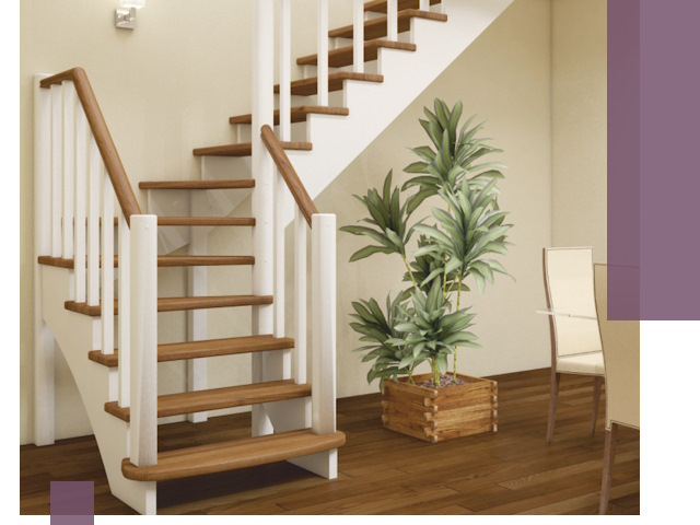 Г-образные лестницы под ключ в Южноуральске — изготовление и монтаж