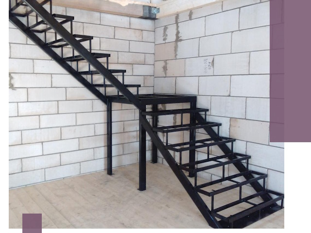 Лестницы на металлокаркасе под ключ в Южноуральске — изготовление и монтаж