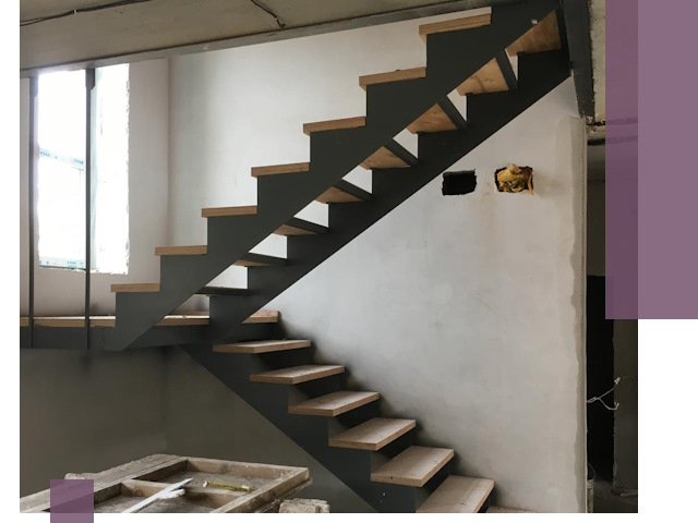 Изготовление лестниц на металлокаркасе в Южноуральске от производителя