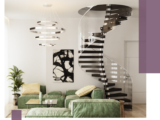 Лестницы для двухуровневой квартиры в Южноуральске — изготовление и монтаж