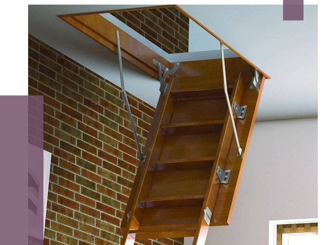 Установка чердачной лестницы в Южноуральске от 8366 руб. | ПРОЛЁТ-Жрк