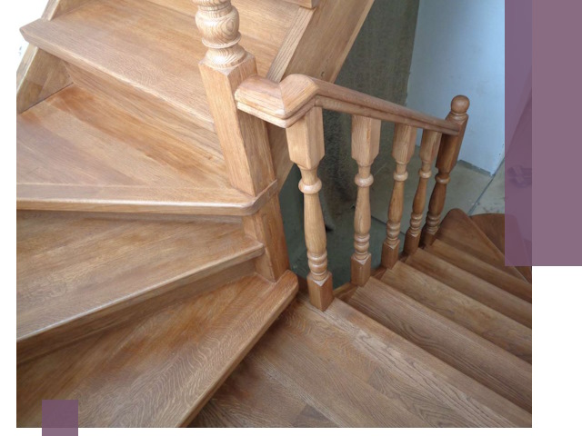 Дубовые лестницы под ключ в Южноуральске: изготовление и монтаж