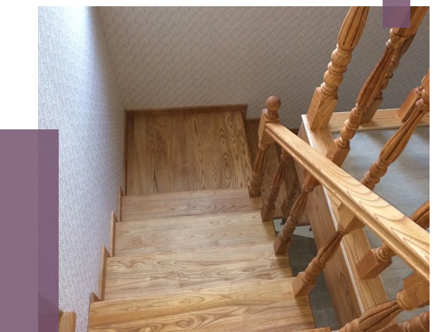 Сосновые лестницы в Южноуральске под ключ от 8639 руб.  | ПРОЛЁТ-Жрк