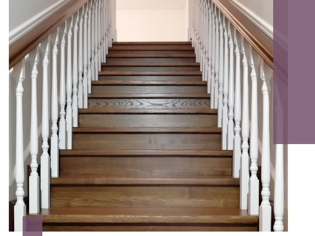 Лестницы из ясеня на заказ в Южноуральске — изготовление и монтаж