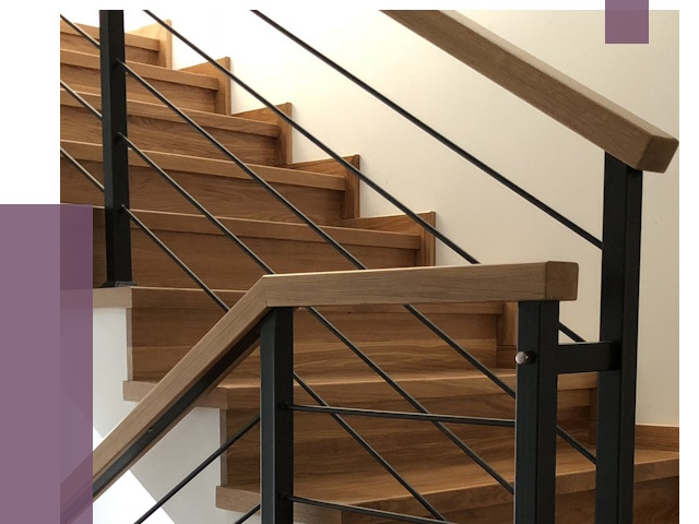 Обшивка металлической лестницы деревом в Южноуральске от 4648 руб. 