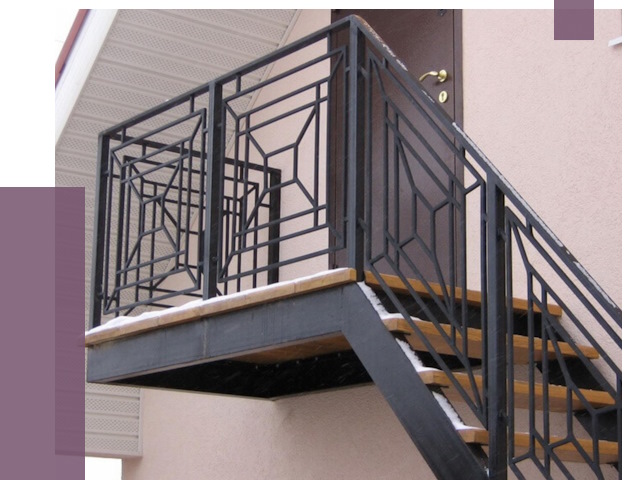Металлические перила в Южноуральске от 4593 руб.  | ПРОЛЁТ-Жрк