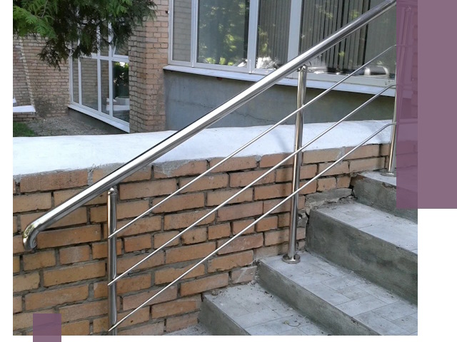 Перила из нержавеющей стали высокого качества в Южноуральске