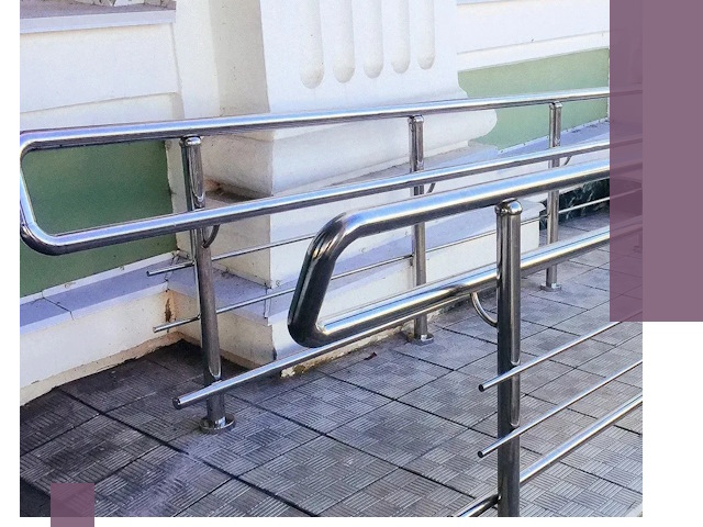 Ограждения пандусов из металла и нержавейки в Южноуральске