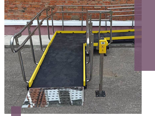 Изготовление наклонных пандусов для инвалидов в Южноуральске