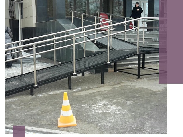 Стационарные пандусы под ключ в Южноуральске — изготовление и монтаж