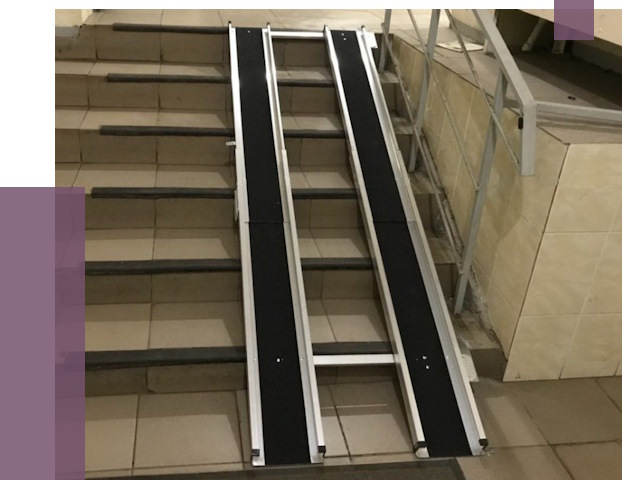 Установка пандуса в подъезд в Южноуральске от 8530 руб. под ключ | ПРОЛЁТ-Жрк