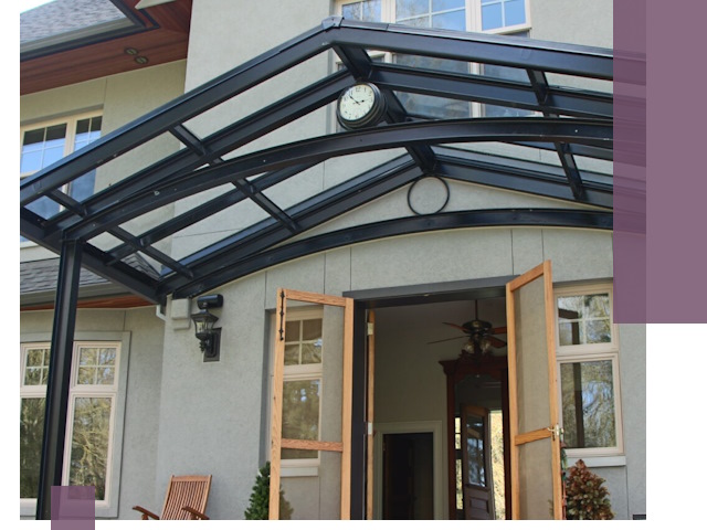 Изготовление и монтаж навесов и козырьков в Южноуральске