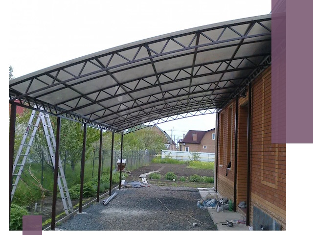 Профессиональный монтаж навесов под ключ в Южноуральске