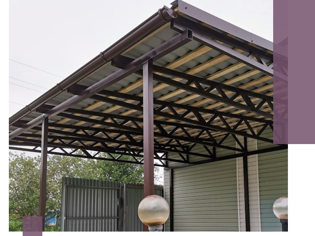 Навесы под ключ в Южноуральске: изготовление, монтаж и гарантия