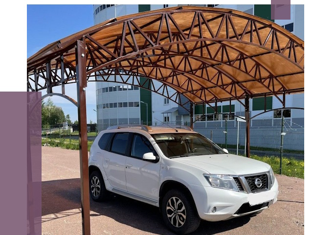 Недорогие навесы в Южноуральске от 45931 руб.  | ПРОЛЁТ-Жрк