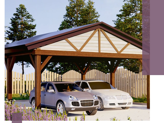 Навесы для автомобиля в Южноуральске — изготовление и монтаж