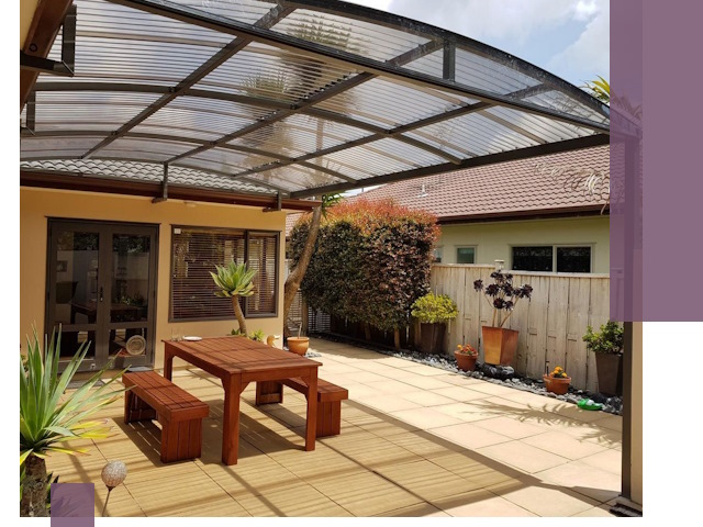 Навесы во двор под ключ в Южноуральске — изготовление и монтаж