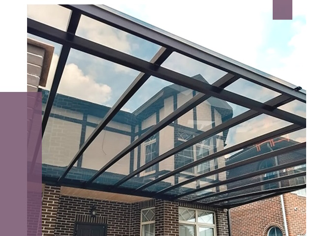 Навесы из поликарбоната в Южноуральске от 9208 руб. под ключ — ПРОЛЁТ-Жрк