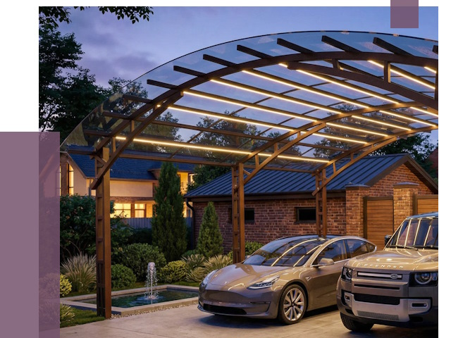 Металлические навесы в Южноуральске от 13561 руб. под ключ — ПРОЛЁТ-Жрк