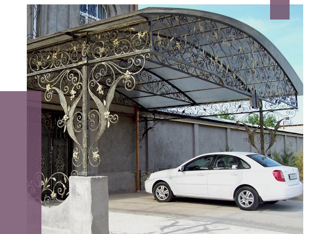 Кованые навесы в Южноуральске от 15584 руб. | ПРОЛЁТ-Жрк