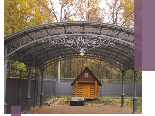 Кованые навесы премиум-класса под заказ в Южноуральске