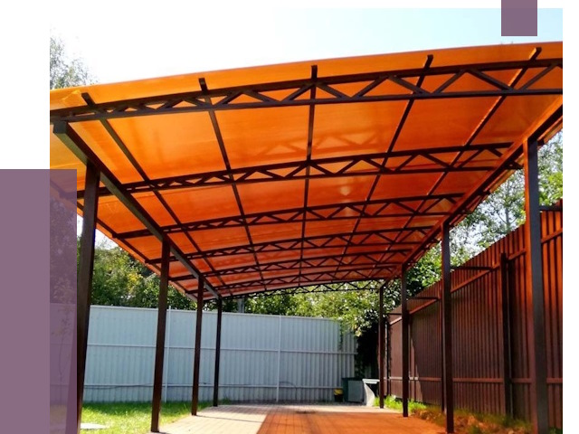 Односкатные навесы под ключ в Южноуральске от 14053 руб. 