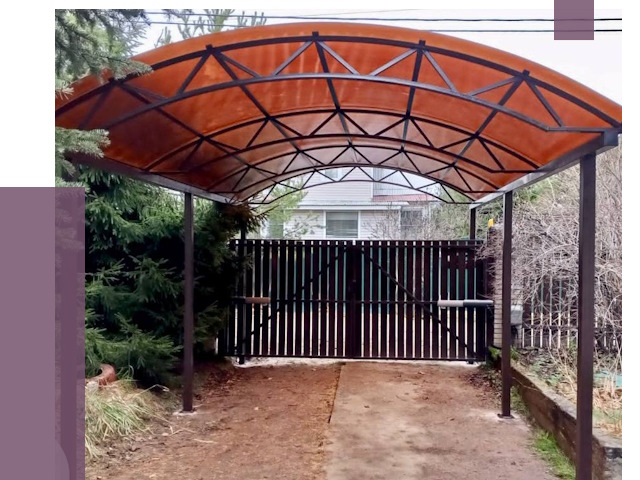 Арочные навесы в Южноуральске от 13615 руб. — изготовление и монтаж | ПРОЛЁТ-Жрк