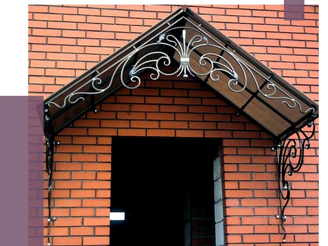 Металлические козырьки в Южноуральске от 11428 руб. 