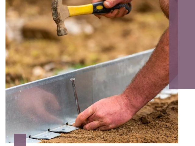 Монтаж металлических бордюров в Южноуральске быстро и качественно